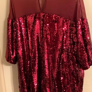 Sequin Blouse plus size